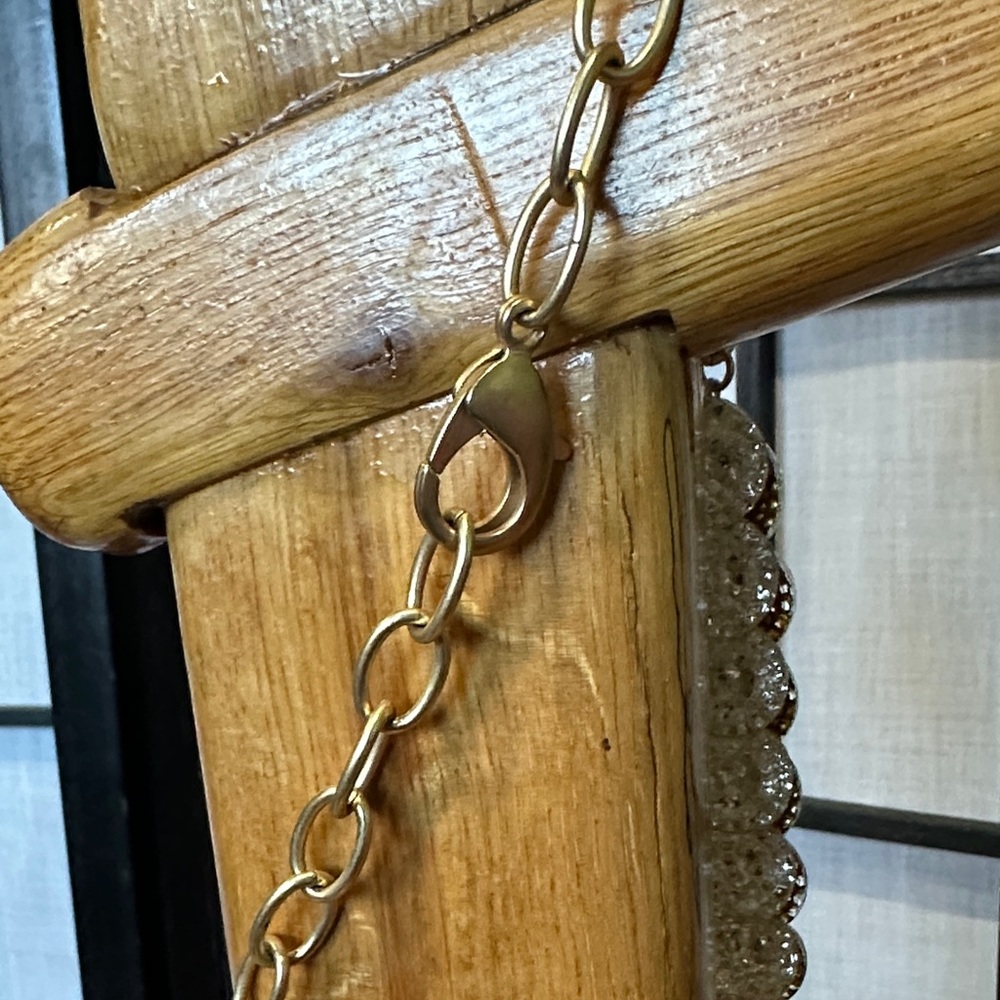 Unique Statement Necklace With Crystal Discs And … - image 5